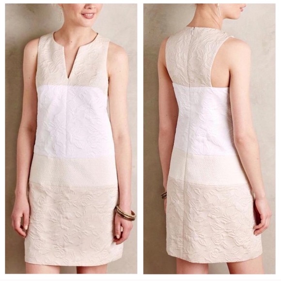 4. Collective Anthropologie 4c Rose Jacquard dress - Picture 1 of 17